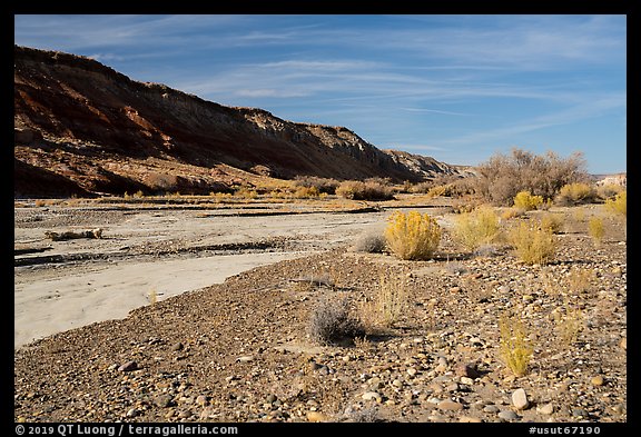 Wahweap Wash bed. Grand Staircase Escalante National Monument, Utah, USA (color)