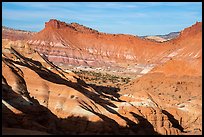 Colorful badlands, Old Paria. Grand Staircase Escalante National Monument, Utah, USA ( color)