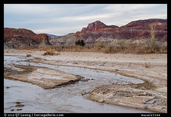 Paria River. Grand Staircase Escalante National Monument, Utah, USA (color)