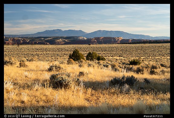 Hatch Point Plateau, cliffs and mountains. Bears Ears National Monument, Utah, USA