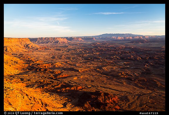 Indian Creek and Needles from Needles Overlook. Bears Ears National Monument, Utah, USA (color)