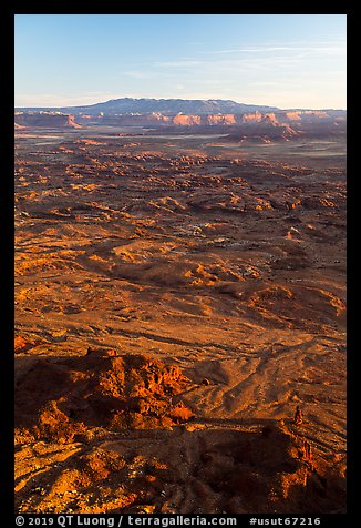 Indian Creek from Needles Overlook, sunset. Bears Ears National Monument, Utah, USA (color)