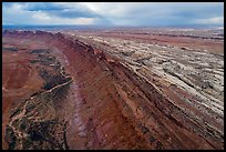 Aerial view of Comb Ridge monocline. Bears Ears National Monument, Utah, USA ( color)