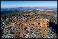 Aerial view of West Bears Ears Butte and Cedar Mesa. Bears Ears National Monument, Utah, USA ( color)