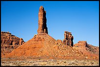 Buttes and spires, Valley of the Gods. Bears Ears National Monument, Utah, USA ( color)
