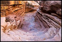 Sloping Slickrock chute, Bullet Canyon. Bears Ears National Monument, Utah, USA ( color)