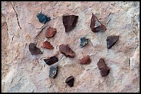 Close-up of arrowheads. Bears Ears National Monument, Utah, USA ( color)