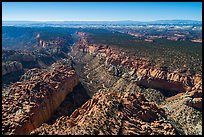 Aerial view of Long Canyon. Grand Staircase Escalante National Monument, Utah, USA ( color)