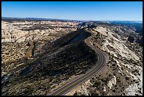 Aerial view of SB 12 on Hogback Ridge. Grand Staircase Escalante National Monument, Utah, USA ( color)