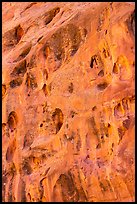Holes in Kayenta Sandstone cliffs, Long Canyon. Grand Staircase Escalante National Monument, Utah, USA ( color)
