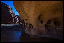 Paria River Windows at night. Grand Staircase Escalante National Monument, Utah, USA ( color)