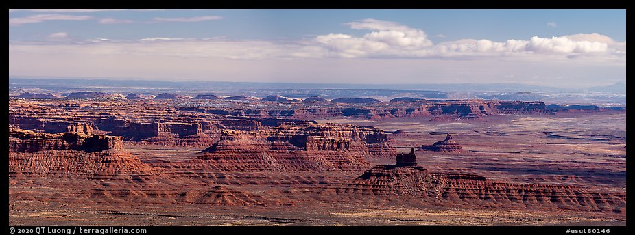 Valley of the Gods from above. Bears Ears National Monument, Utah, USA (color)