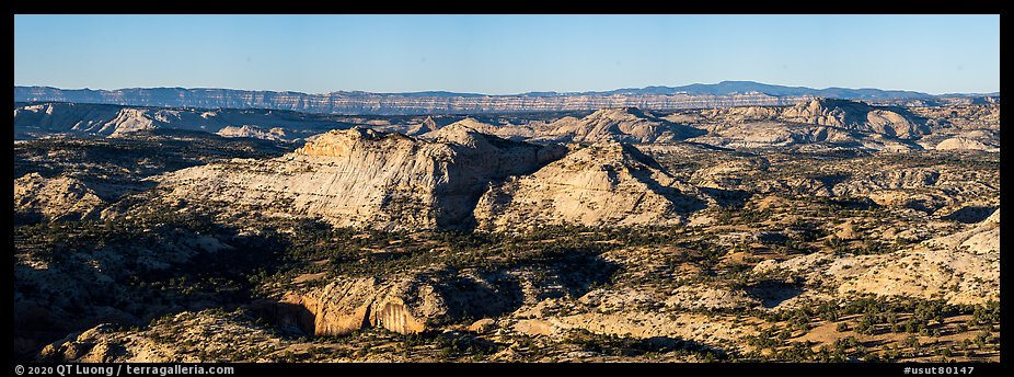 Slickrock domes along Scenic Byway 12. Grand Staircase Escalante National Monument, Utah, USA (color)