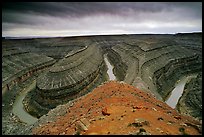 Goosenecks of the San Juan River, Goosenecks of the San Juan State Park. Utah, USA (color)