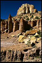 Tall multicolored cliffs, Burr Trail, Grand Staircase Escalante National Monument. Utah, USA (color)
