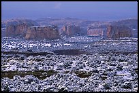 Cliffs in recent snow, San Rafael Swell. Utah, USA ( color)