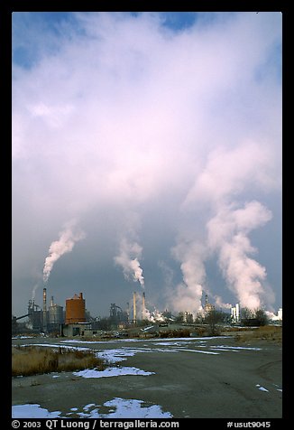 Refinery near Provo. Utah, USA (color)