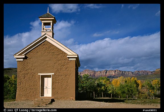 Church of Grafton. Utah, USA