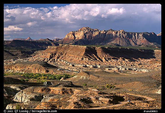 Cliffs near Springdale. Utah, USA