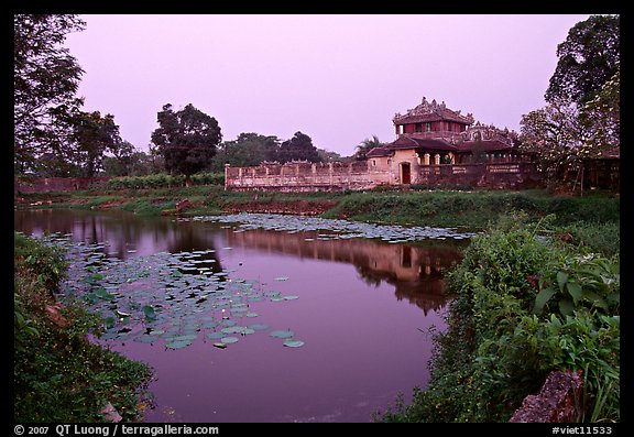 Imperial library and pond, citadel. Hue, Vietnam