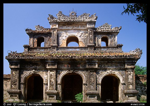 Gate, Hue citadel. Hue, Vietnam (color)
