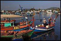 Fishing boats, Duong Dong. Phu Quoc Island, Vietnam (color)