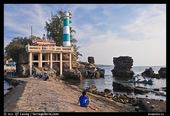 Cau Castle (a combination temple and lighthouse), Duong Dong. Phu Quoc Island, Vietnam (color)