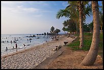 Long Beach and  Cau Castle, Duong Dong. Phu Quoc Island, Vietnam (color)