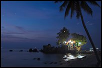 Cau Castle at night. Phu Quoc Island, Vietnam (color)