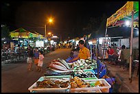 Seafood stall, night market. Phu Quoc Island, Vietnam