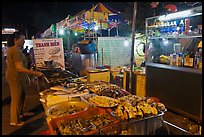 Food stall, Dinh Cau Night Market. Phu Quoc Island, Vietnam (color)