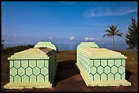 Tombs and sea, Long Beach. Phu Quoc Island, Vietnam