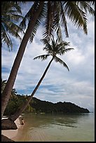 Bai Sau beach and woman. Phu Quoc Island, Vietnam