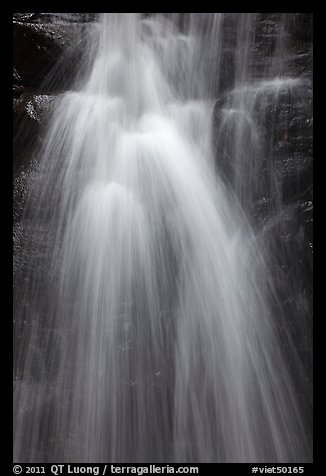 Close-up of waterfall, Suoi Tranh. Phu Quoc Island, Vietnam (color)