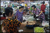 Food stalls, Ben Thanh Market. Ho Chi Minh City, Vietnam (color)