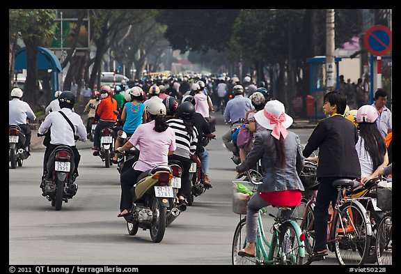 Street traffic. Ho Chi Minh City, Vietnam