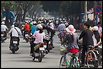 Street traffic. Ho Chi Minh City, Vietnam (color)