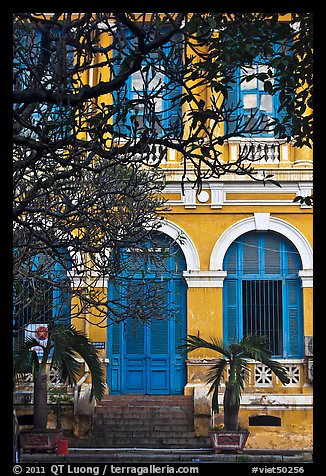 Colonial-area building. Ho Chi Minh City, Vietnam