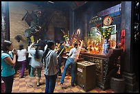 Women worshipping, Chua Ngoc Hoang pagoda, district 3. Ho Chi Minh City, Vietnam