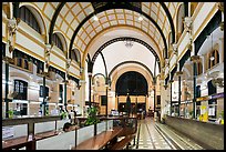 Inner decor of Saigon Central Post office. Ho Chi Minh City, Vietnam