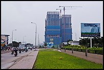 High rise buidings in construction, Phu My Hung, district 7. Ho Chi Minh City, Vietnam ( color)