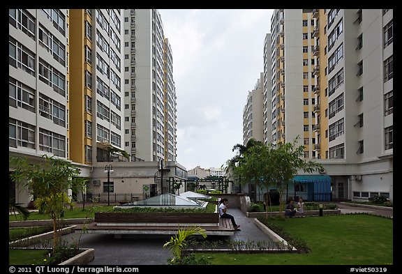 Residential towers, Phu My Hung, district 7. Ho Chi Minh City, Vietnam