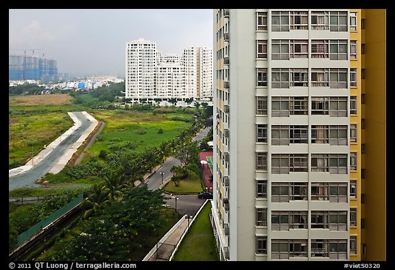 Recent residential high-rise appartment buildings, Phu My Hung, district 7. Ho Chi Minh City, Vietnam