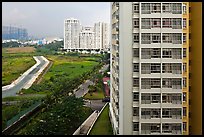 Recent residential high-rise appartment buildings, Phu My Hung, district 7. Ho Chi Minh City, Vietnam ( color)