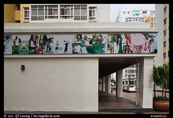 Decor with Western imagery, residential area, Phu My Hung, district 7. Ho Chi Minh City, Vietnam