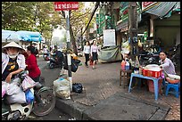 Street food vendors. Ho Chi Minh City, Vietnam (color)