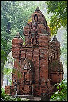 Small-scale model of Cham tower, Cong Vien Van Hoa Park. Ho Chi Minh City, Vietnam (color)