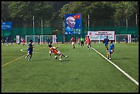 Soccer match, Cong Vien Van Hoa Park. Ho Chi Minh City, Vietnam