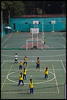 Girls Volleyball match, Cong Vien Van Hoa Park. Ho Chi Minh City, Vietnam