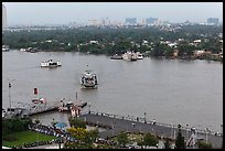 Ferry crossing the Saigon River. Ho Chi Minh City, Vietnam ( color)